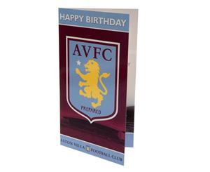 Aston Villa Fc Birthday Card (Claret/Blue) - TA2466