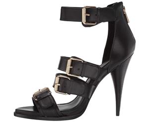 BCBGMAXAZRIA Women's Gloria Buckle Sandal Heeled