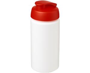 Baseline Plus 500Ml Flip Lid Sport Bottle With Grip (White/Red) - PF2822