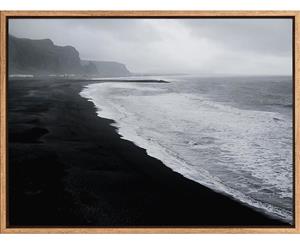 Black Sand canvas art print - 75x100cm - Natural