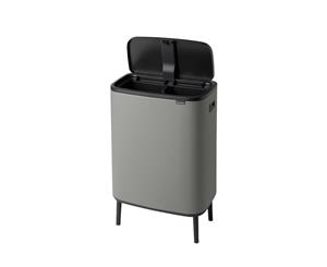 Brabantia BO Touch Bin Hi 2 x 30L Mineral Concrete Grey