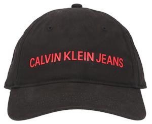 Calvin Klein Jeans Baseball Cap - Black/Red