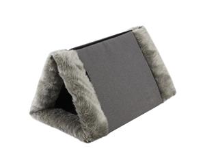 Cat Tunnel Convertible Mat Pet Bed Dark Grey