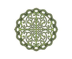 Cheery Lynn Designs - Turkish Lace Doily With Angel Wing