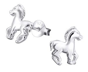 Children's Sterling Silver Horse Ear Studs