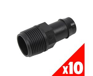 DIRECTOR 19mm X 3/4 Inch Poly Male Garden Water Irrigation 45295 BAG of 10