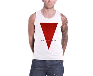 Departures Vest Top Axwell And Sebastion Ingrosso Triangle Logo Official Mens - White