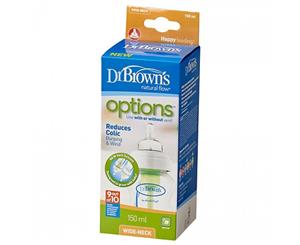 Dr Brown's ORIGINAL OPTIONS Wide Neck Baby Bottle 150ml