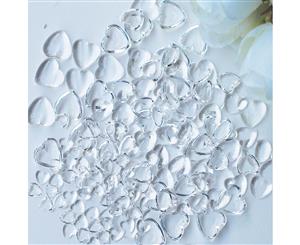 Dress My Crafts Water Droplet Embellishments 150 pack - Heart Assorted