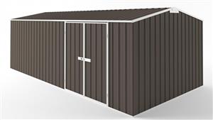 EasyShed D6030 Truss Roof Garden Shed - Jasmine Brown