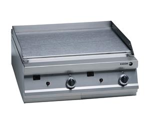 Fagor 900 series natural gas mild steel 2 zone fry top