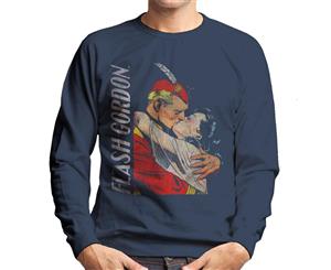 Flash Gordon Dale Kiss Men's Sweatshirt - Navy Blue