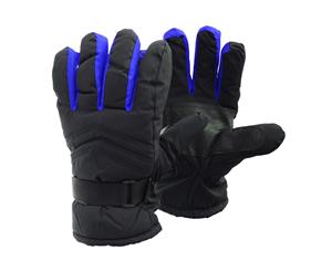 Floso Unisex Waterproof Padded Thermal Winter/Ski Gloves With Grip (Blue) - GL222
