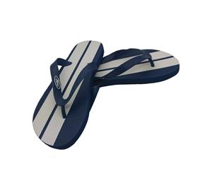 Ford Thongs Official Licensed Mens Slip on Classic Racing Stripe Style - Blue