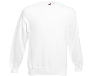 Fruit Of The Loom Mens Set-In Belcoro Yarn Sweatshirt (White) - BC365