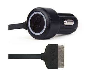 Gecko 2.1A Car Travel Charger 1.2m Adapter For iPad/iPod/iPhone 3G/3GS/4/4S BLK