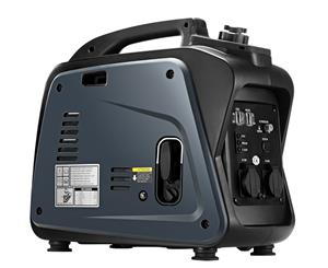 GenTrax Grey 2.0KW Max 1.7KW Rated Inverter Generator 2 x 240V Outlets Pure Sine Portable Camping
