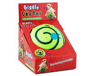 Giggle Dog Ball Keeps dogs entertained by engaging their natural instincts to play!