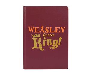 Harry Potter Notebook Ron Weasley Is Our King Logo Official A5 - Red