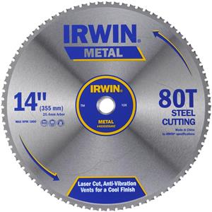 Irwin 355mm 80T Metal Circular Saw Blade