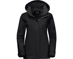 Jack Wolfskin Womens/Ladies Highland Waterproof Breathable Coat Jacket - Black