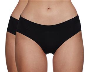 Jockey Women's Comfort Classics Boyleg Underwear 2-Pack - Black