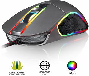 KLIM Aim Chroma RGB Ambixdextrous Gaming Mouse 7000 DPI