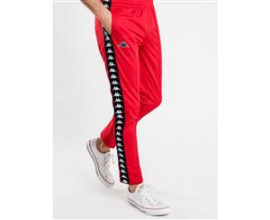 Kappa 222 Banda Astoria Slim Track Pants In Red Black Mens Pants & Chinos