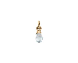 Kirstin Ash Light Blue Topaz Gemstone Charm w/ 18K Rose Gold Vermeil