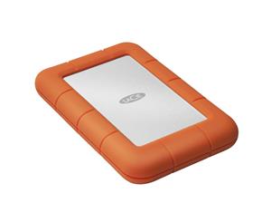 LaCie Rugged Mini 1000GB OrangeSilver external hard drive