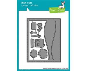 Lawn Fawn Cuts Stitched Hillside Backdrop Landscape LF1502