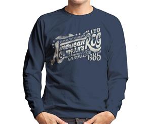 London Banter American Motor Services Men's Sweatshirt - Navy Blue