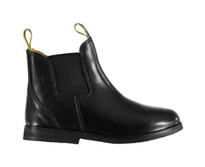 MORETTA Kids Fiora Infants Jodhpur Boots Shoes - Black