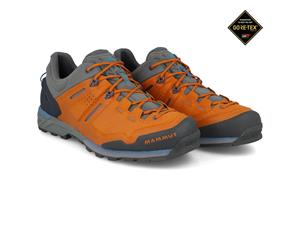 Mammut Mens Alnasca Low GORE-TEX Walking Shoes Sneakers Trainers Grey Orange