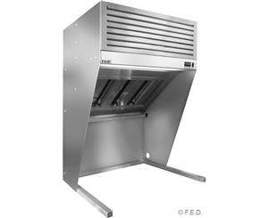 Modular Systems Bench Top Filtered Hood With Triple Filter 1500mmW - Silver