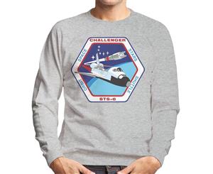 NASA STS 6 Space Shuttle Challenger Mission Patch Men's Sweatshirt - Heather Grey