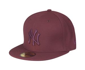 New Era 59Fifty Fitted Cap - MLB New York Yankees maroon - Ruby