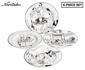 Noritake Le Restaurant Entre Plate 4-Piece Set - Ivory