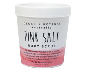 Organik Botanik Tub Body Scrub Pink Salt 200g