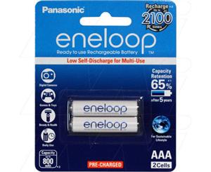 Panasonic Eneloop Ni-MH 1.2V 800mAH AAA Rechargeable Battery 2Pack