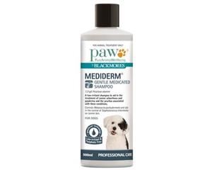 Paw Mediderm Dogs Gentle Medicated Grooming Shampoo 500ml (P7549)