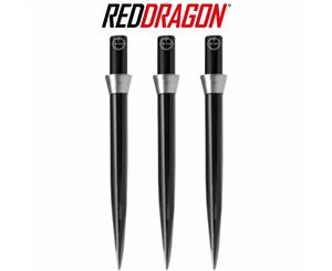 Red Dragon - Black Trident Dart Points - 32mm - Silver