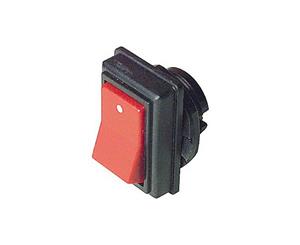 Red Plastic Rocker Switch SPST 250VAC @ 6Amp