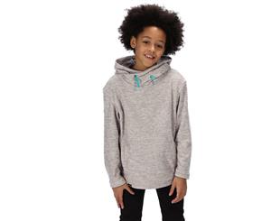 Regatta Boys Kacie Stripe Fleece Cowl Neck Sweater Hoodie - LightVanilla