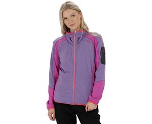 Regatta Womens/Ladies Laney IV Full Zip Marl Knit Fleece Casual Jacket - PaislyPurple