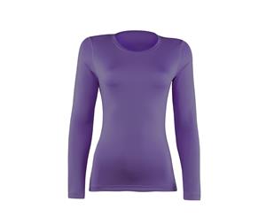 Rhino Womens/Ladies Sports Baselayer Long Sleeve (Pack Of 2) (Purple) - RW7018