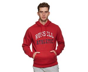 Russell Athletic Men's Logo Hoodie - Cerise