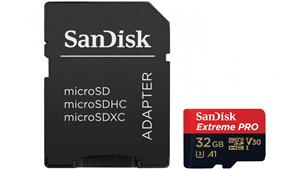 SanDisk Extreme Pro 32GB Micro SD UHS-I Memory Card