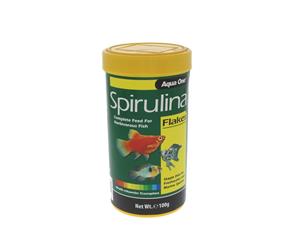 Spirulina Flake Fish Food 100g 11549 Fish Tank Aquarium Aqua One