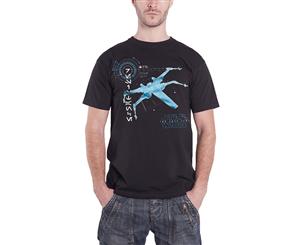 Star Wars T Shirt The Last Jedi S-X-378 X-Wing Official Mens - Black